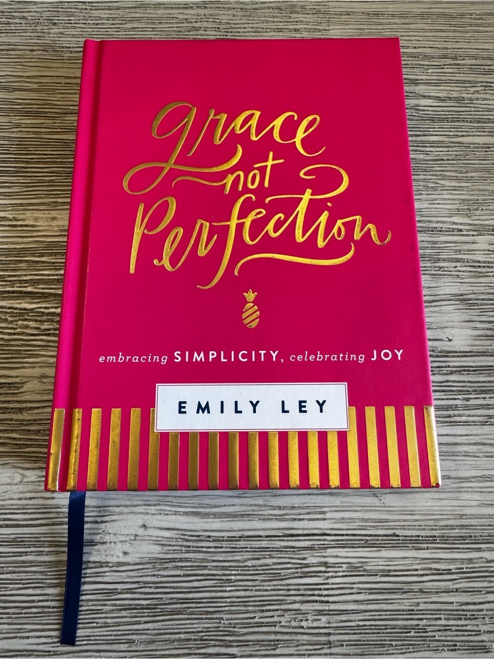 🆕 Grace Not Perfection by Emily Ley - Pink with Gold Accents